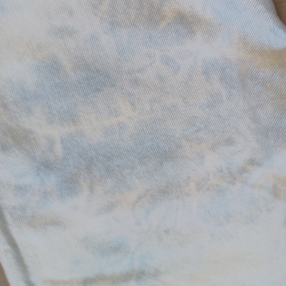 NWT Levi's 501 Original Cropped Jeans Acid Blue Splash Light Wash 25x26 RARE - Picture 11 of 13